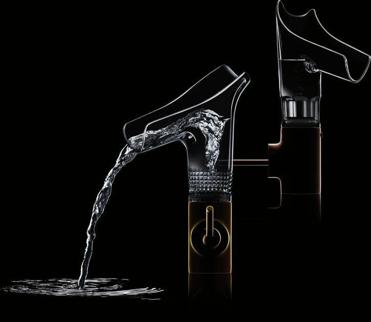 Einhebel-Waschtischmischer 140 mit Glasauslauf und Ablaufgarnitur Bidet Faucets Axor Starck V Waschbecken Armatur Wasserhahn