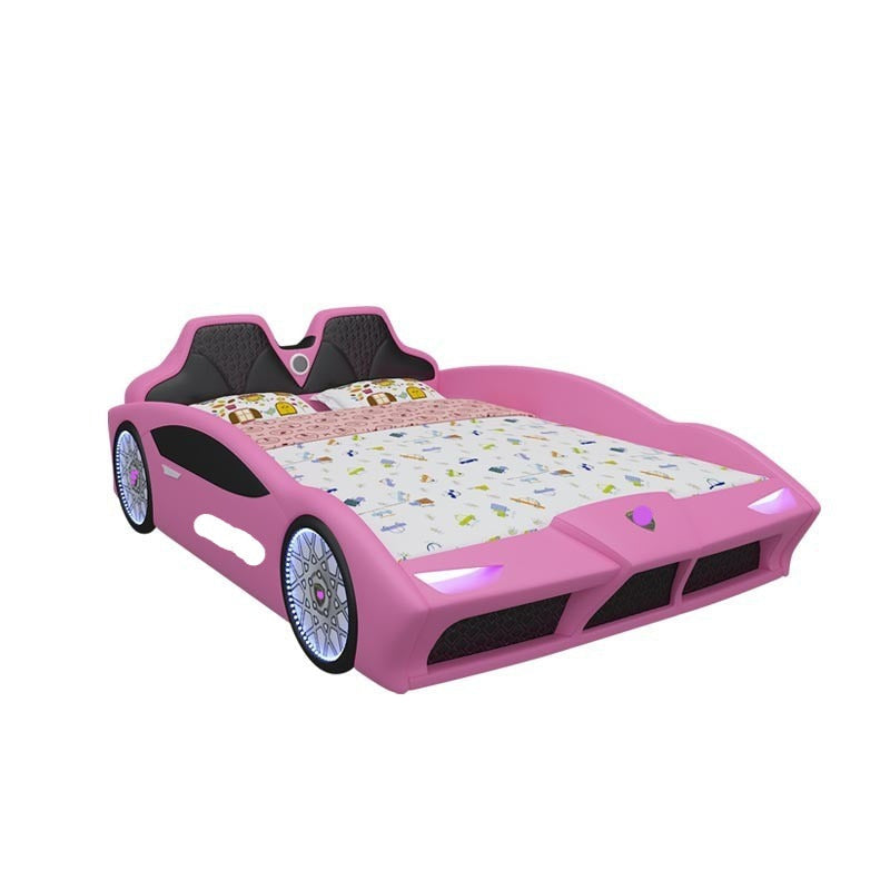 Kids Bed Boy Single Bed 1.5 Small Bed Solid Wood Cartoon Sports Car Bed