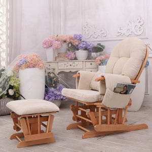 Rocking Chair Moden Designer Chaise Lounge Leather Leisure Wooden Schaukelstühl Wingchairs