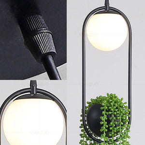 Pendant Light Nordic Creative Hanging Glass Plant Pendant Lights