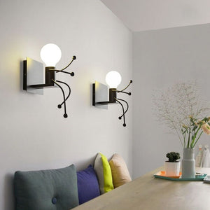 Wall Lamps LED Creative Mounted Iron Bedside Sconce Wall Lights