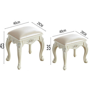 Stools European Style Living Room Hocker Small Square Soft Ottomans Stools Chairs