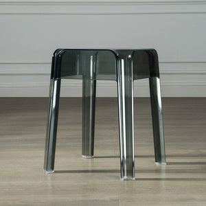 Ghost Chairs Nordic Stools Square Creative Transparent Plastic Chair Crystal Acrylic Stool