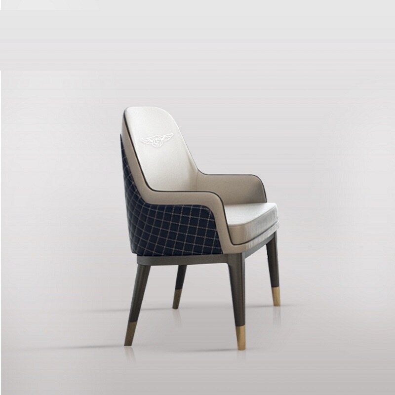 Dining Chair Set New Design Luxury Esszimmerstühle Velvet Faric Ash Wood Legs Armchairs