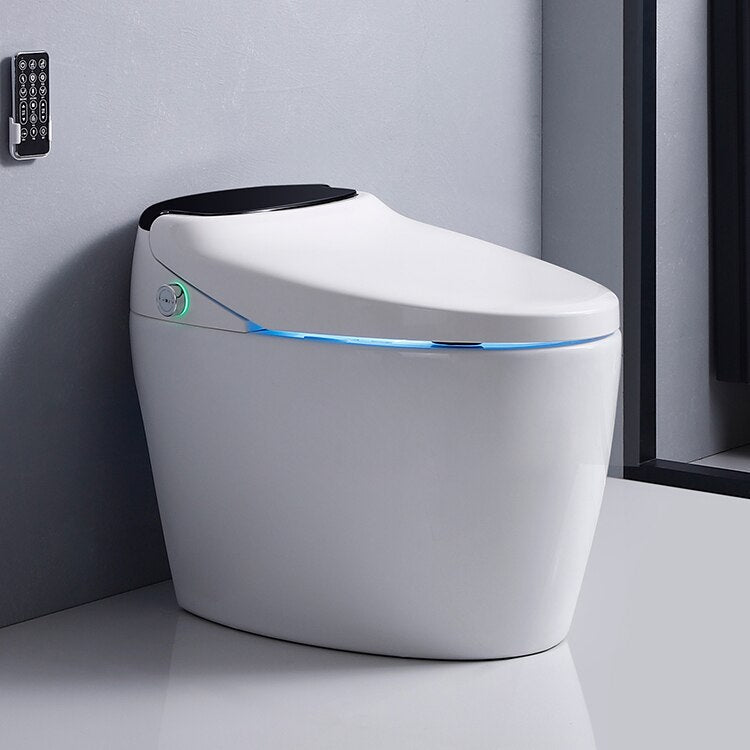 Bathroom Toilet S-trap Intelligent Floor Mounted WC Remote Controlled Smart Bidet Toilette