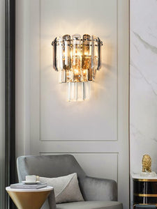 Wall Lamps Modern Minimalist Style Crystal Bedside Corridor Wall Lights