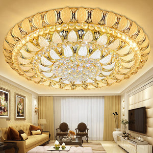 Chandelier Crystal Chrome Finish LED Ceiling Lamp Livingroom Bedroom Modern Lustre Chandeliers