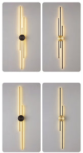 Wall Lamps Surface Mount Minimalist LED Long Coppe Wall Lights