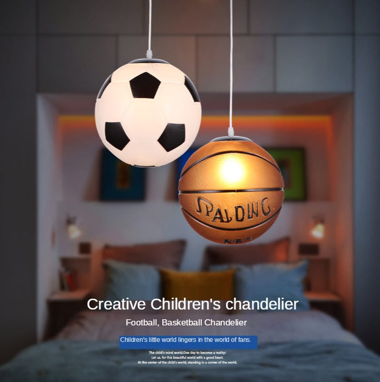 Children's Room Lighting Led Football Basketball Nordic Light Kids Room Pendant Lights