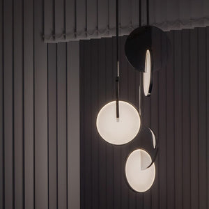 Chandelier Nordic Designer Light Minimalist Creative Combination Solar Eclipse Chandeliers