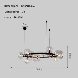 Vintage LED Pendant Lamp Industrial Modern Black Pendant Lighting