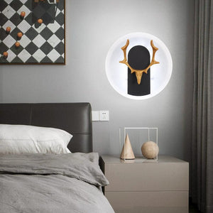 Wall Lamps Modern Nordic Creative Antler Background Sconce Wall Lights