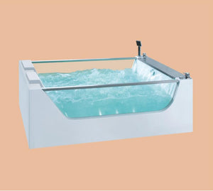 Bathtub Bathroom Whirlpool Badewanne Acrylic Surf Hydromassage Double Side Glass Bathtubs