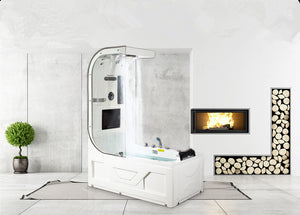 Outdoor Whirlpool Bathtub Top Shower TV Surfing Massage Indoor Hot Tub