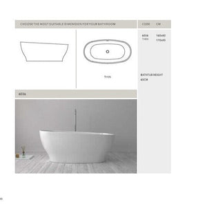 Bathtub Bathroom Freestanding Acrylic Badewanne Bathroom Oval Soaking Tub