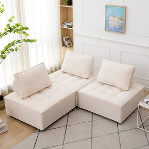Couch Rice Sofa Living Room Single Lounger Simple Square Couches