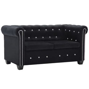 Sofa 2-seater 3-seater L-Shaped Chesterfield Velvet Wing Chair Sofas