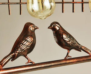 Pendant Light Vintage Bird Cage Lights Garland Hanging Garden Pendant Lights