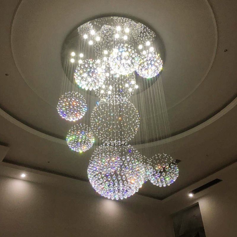 Chandelier Crystal Ball Design Lustre Large Lights Chandeliers