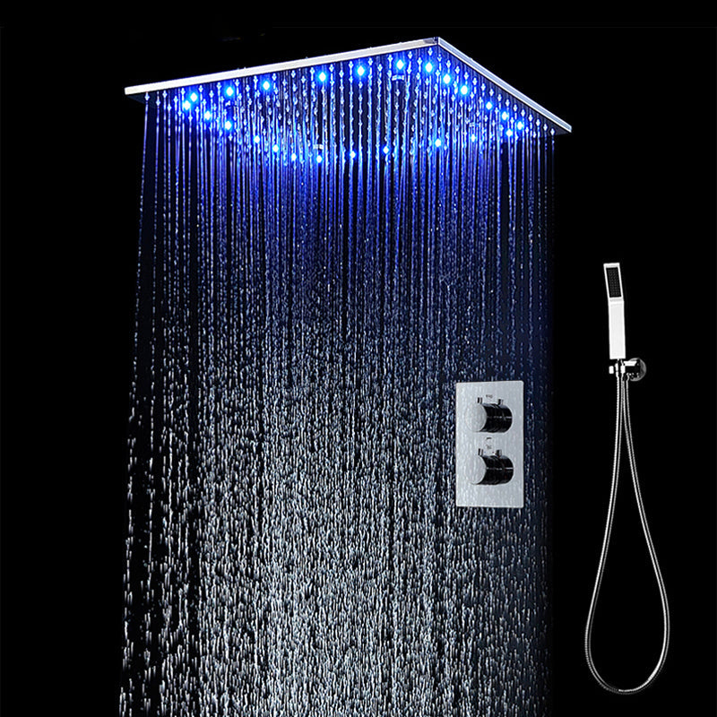 Shower Systems LED Shower Faucet Duscharmatur Sanitärkeramik LED Duschkopf Temperatur mit Licht