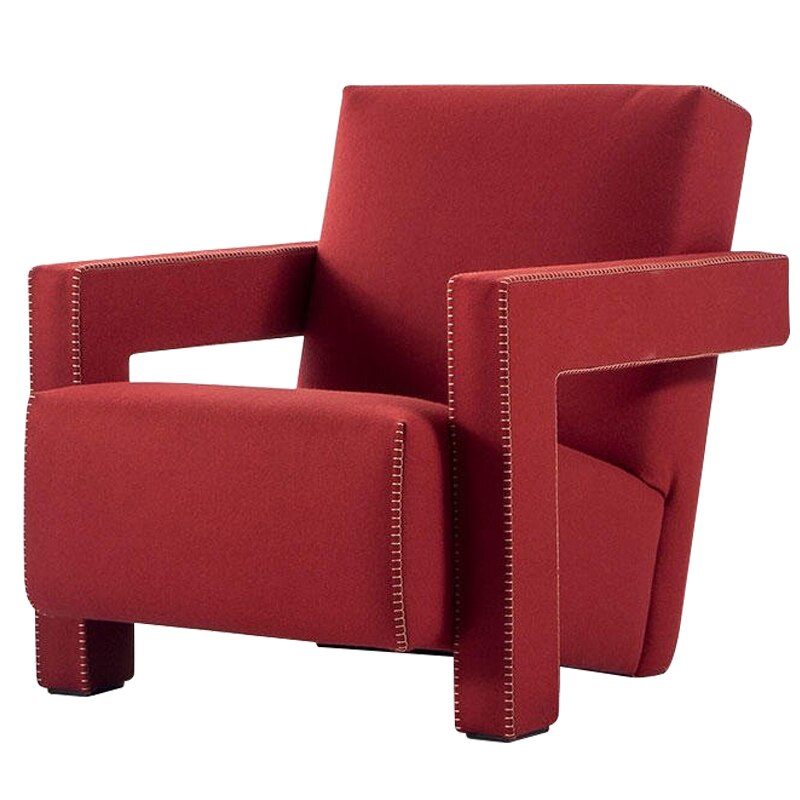 Armchair Wooden Frame Living Room Sessel Corner Single Seat Accent Tub Fabric Chairs