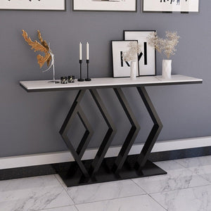  Console Luxury Marble Porch Shelf Foyer Table Cabinet Entrance Wall Narrow Konsole 