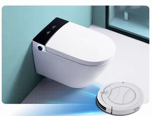 Bathroom Toilet P-trap Wall Hung Intelligent WC Elongated Remote Controlled Smart Bidet Toilette