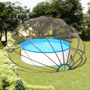 Swimming Pool Cover for Tubular Pools Swimming Pool Dome 550x275 cm