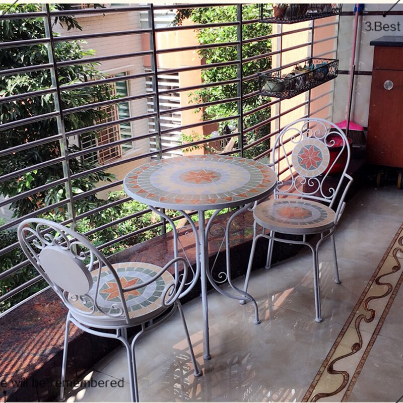 Outdoor Furniture Sets Iron Art Minimalist Modern Garden Terrace Furniture Sets