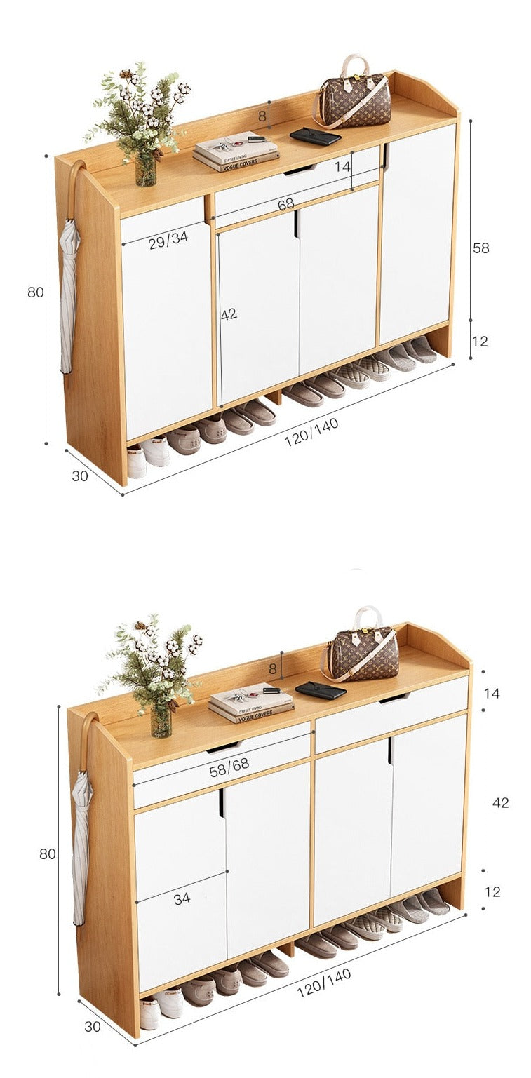 Shoe Cabinets Large Capacity Shoe Rack Solid Wood Shoe Organizer Schuhschränke Furnitures