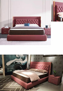 Double Beds Set European Style Complete Tufted Upholsted Bedroom Set Schlafzimmer Bett Set