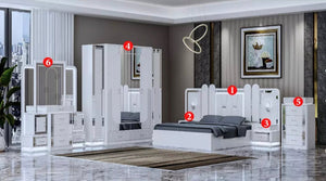 Modern Design Bedroom Furniture Set Luxury Wooden Double Bed Set Betten Sets 