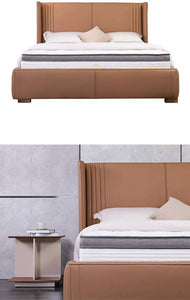 Queen Size Bed Luxury Printed Upholstered California Bedroom Schlafzimmer Bett Set