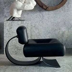 Nordic Creative Metal Fishtail Body Leisure Design Leather Beanbag Chair