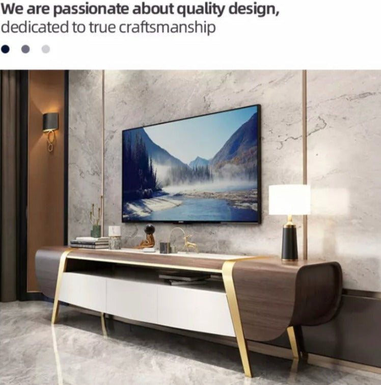 Modern Living Room Furniture TV Stand Wooden TV Lowboards Gold Luxury Fernsehtisch