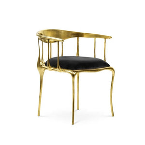 Dining Room Chairs Design Brass Velvet Luxury Dining Table Chair