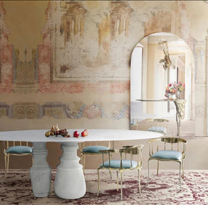Dining Room Chairs Design Brass Velvet Luxury Dining Table Chair