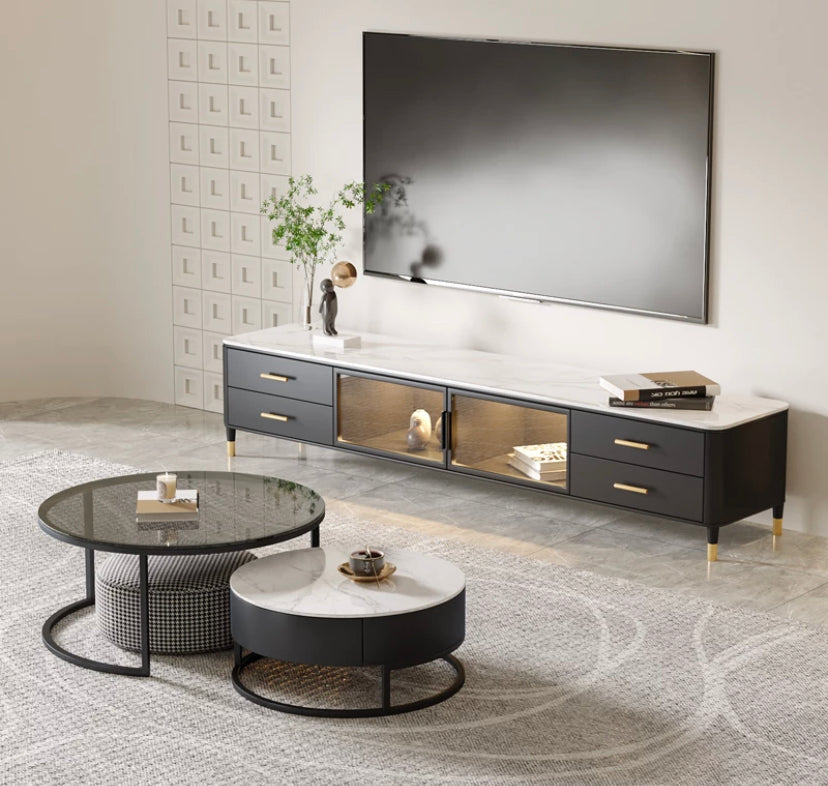 Coffee Table TV Cabinet Combination Fernsehschrank Modern Luxury Minimalist TV Lowboards