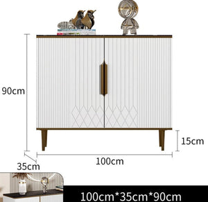 Buffets Light Luxury Modern Slate Sideboard Living Room Golden Console Storage Cabinets