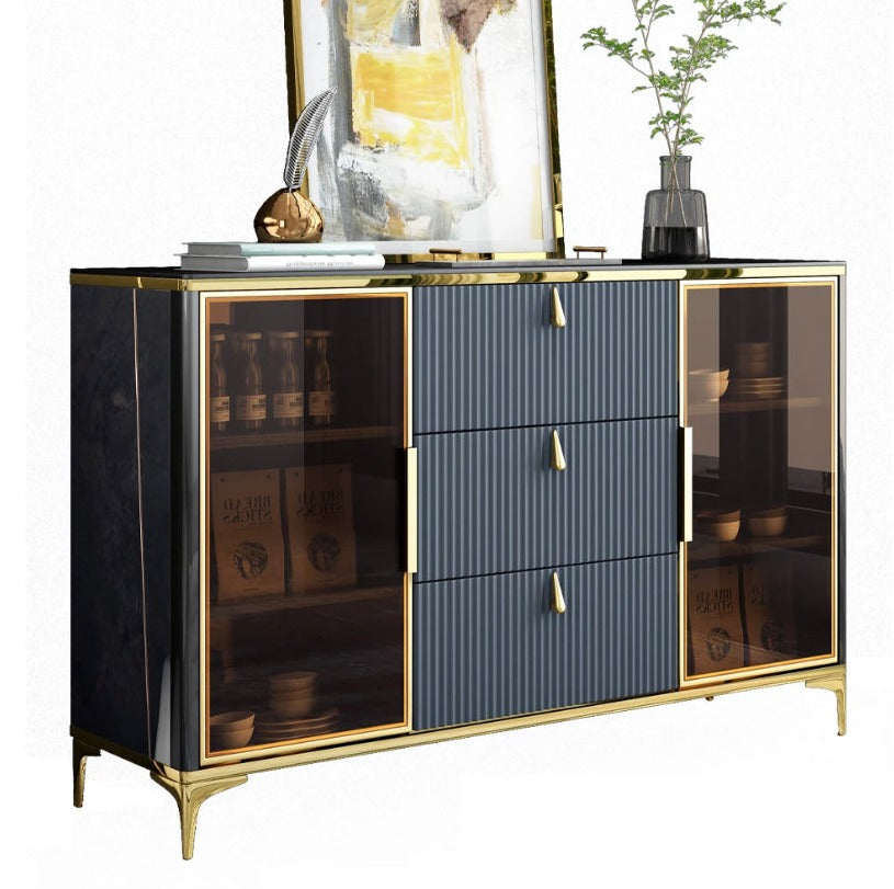 Buffets & Sideboards Multifunctional Home Furniture Luxury Slate Gold Cabinet Anrichten