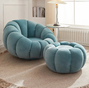 Luxury Pumpkin Sofa Single Comfort Level Summer Chair & Sofa Cushions
