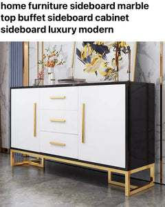 Buffet Home Furniture Marble Top Sideboards Cabinet Modern Büffets Anrichten