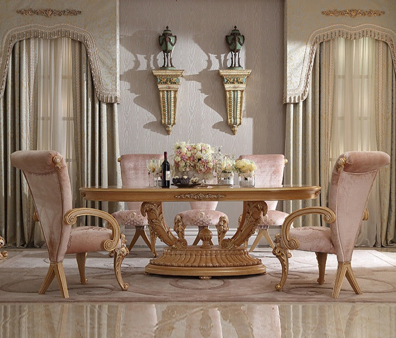 Baroque Italian Bedroom Furniture Sets Princess Style Dresser Set