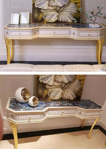 Baroque Style Furniture Cabinets French Luxury Bedroom Sets Wood With Glass Dresser
