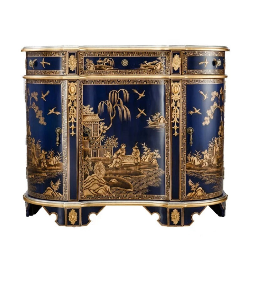 Antique Cabinet Hand Painting Design Sideboard Luxury Furniture Antike Schränke