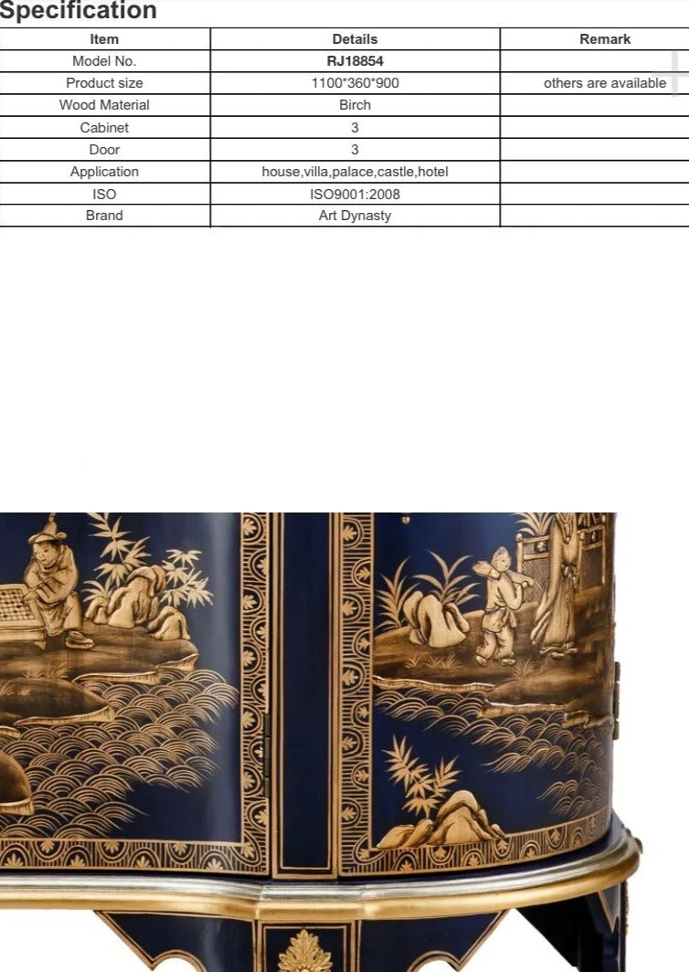 Antique Cabinet Hand Painting Design Sideboard Luxury Furniture Antike Schränke