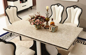 Dining Table Set Modern Design Luxury Esstisch Marble Dining Table Set
