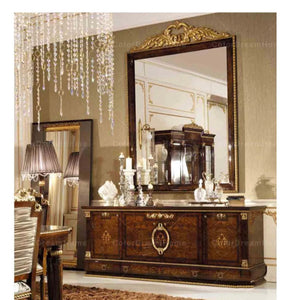English Baroque Design Luxury Dining Furniture Set Antique Solid Wood Esszimmer-Set