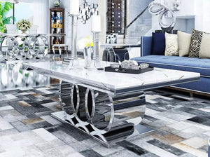 Dining Table Gold Stainless Steel Esstisch Luxury Dining Room Tables 
