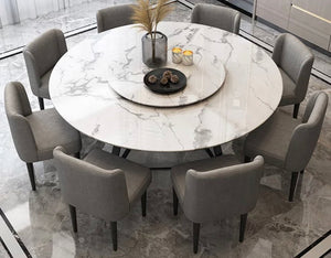 Round Dining Table Rotating Dining Marble Table Living Room Esstisch 